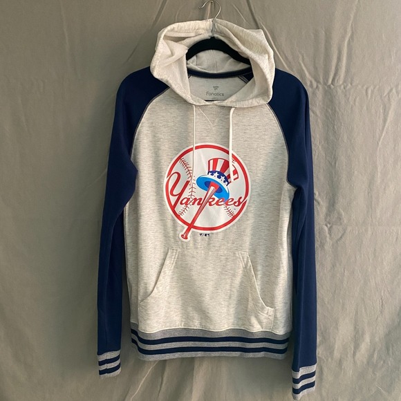 NY New York Yankees Mens S MLB Official Fanatics Pullover Hoodie Sweatshirt - Picture 2 of 7